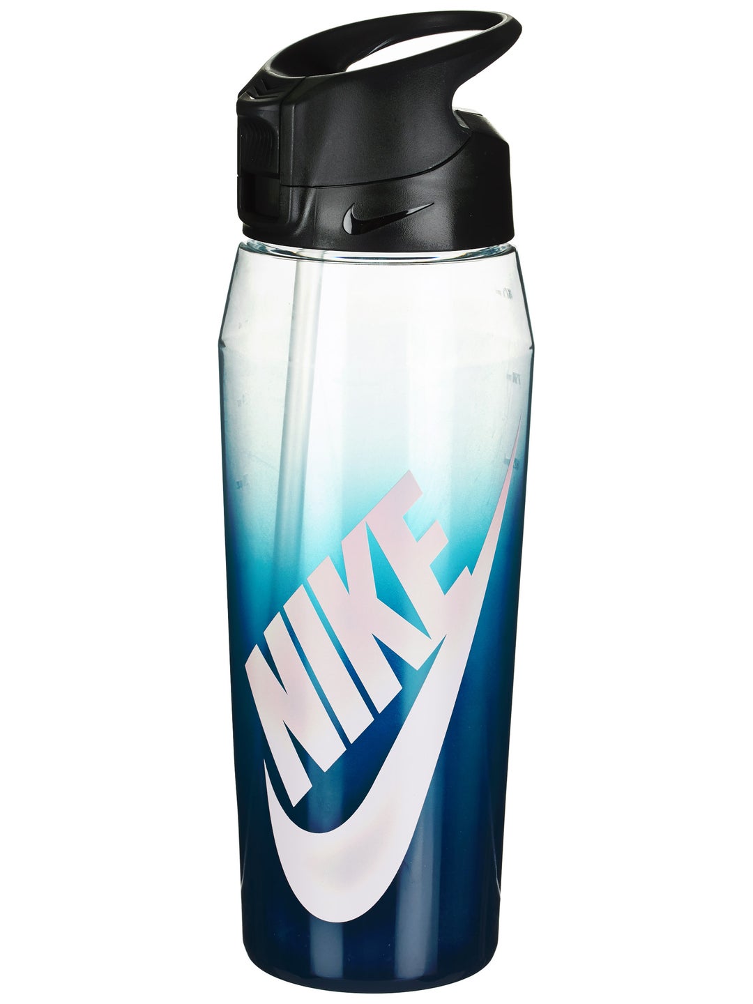 Nike Hypercharge Straw Water Bottle 32oz Blue Fade | Total Pickleball
