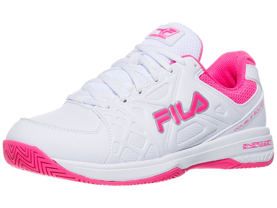 Fila Double Bounce 3 Wh/Pink Women's Pickleball Shoes Total Pickleball