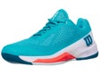 Wilson Rush Pro 4.0 Blue/White/Coral Women's Shoes
