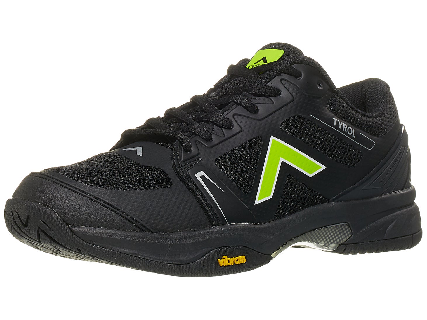 Tyrol Drive V Black/Lime Men's Pickleball Shoes Total Pickleball