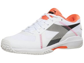 diadora trofeo women's pickleball shoes - wh/bk/or