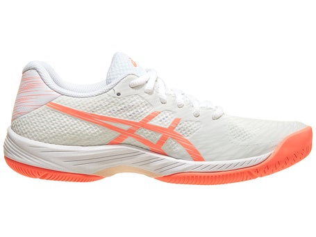 Asics Gel Game 9 White/Sun Coral Womens Shoes