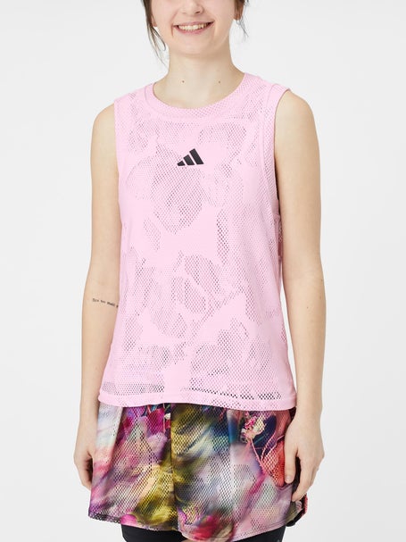 adidas Womens Melbourne Match Tennis Tank - Pink