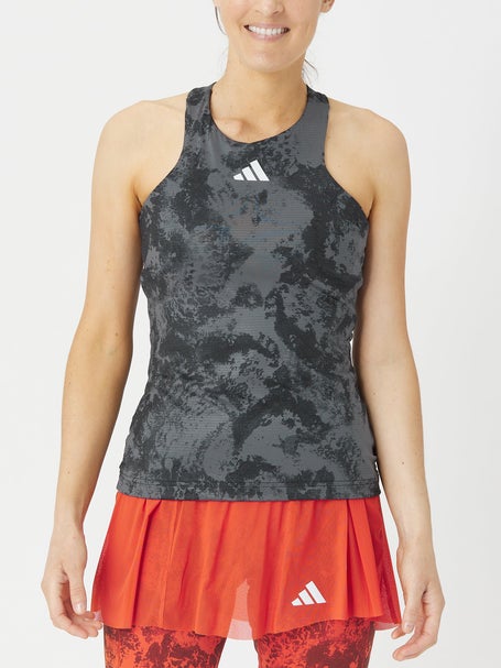 adidas Womens Paris Tennis Y-Tank - Carbon