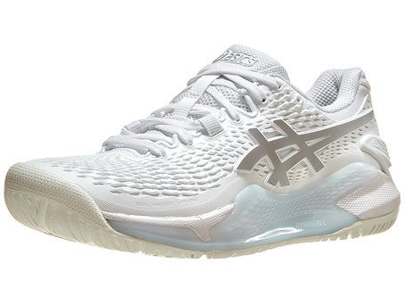 Asics Gel Resolution 9 White/Silver Womens Shoes