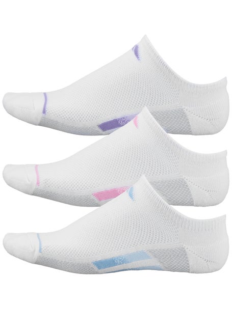 adidas Womens Superlite 3-Pack No Show Socks White