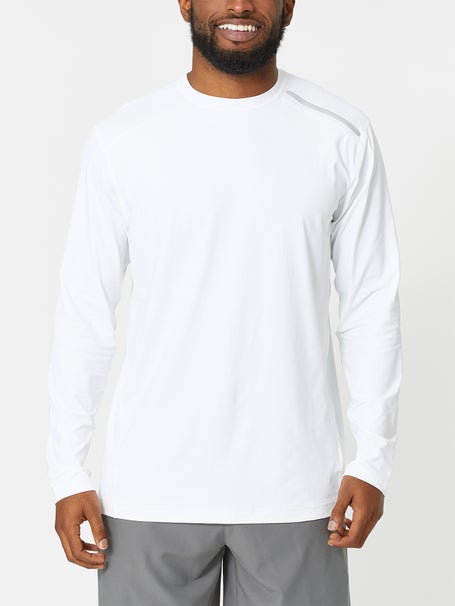 BloqUV Mens Long Sleeve Top - White