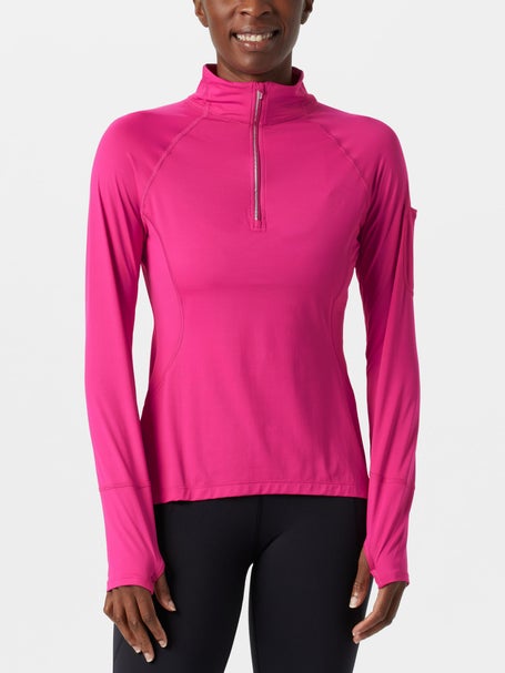 BloqUV Womens Half Zip Top - Passion Pink