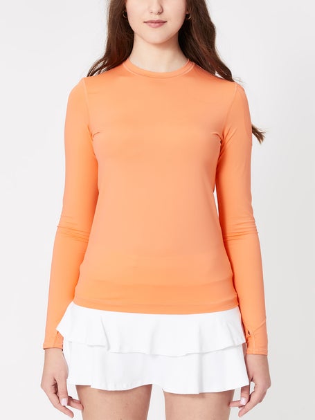 BloqUV Womens 24/7 Long Sleeve Top - Tangerine