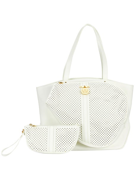 Court Couture Cassanova Perforated Bag White