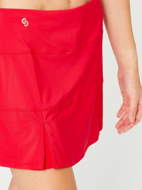Cross Court Womens Essentials Border Skirt - Red