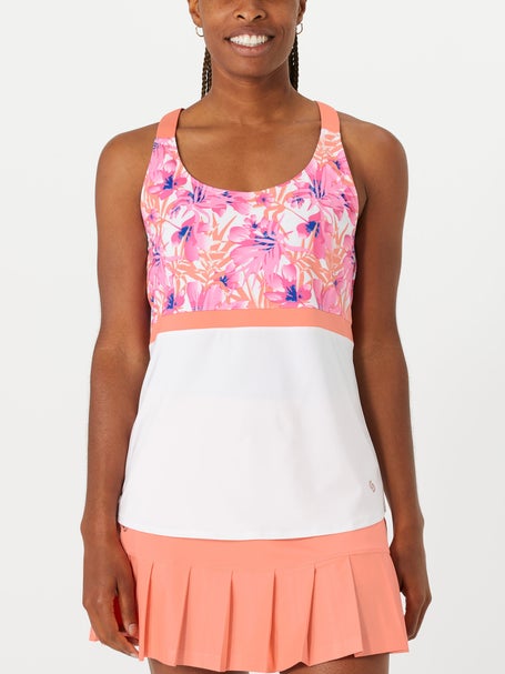 Cross Court Womens Magnolia Racer Tank