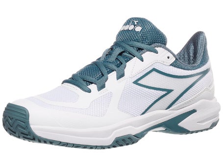 Diadora Trofeo 2 Mens Pickleball Shoes - White/Ocean
