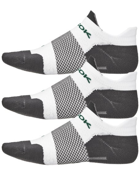 Fitsok F4 Tech No-Show 3 Pack Socks White/Grey