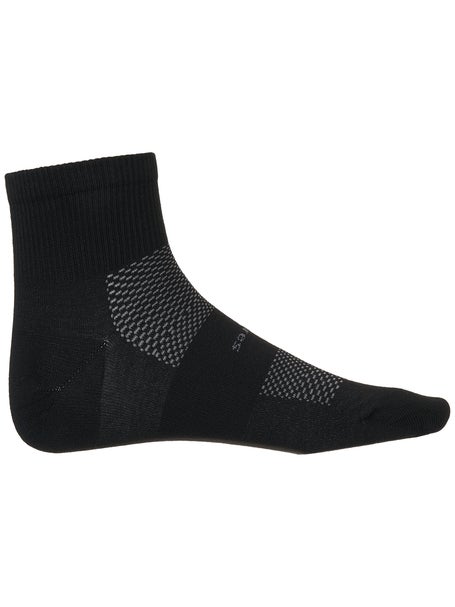 Feetures High Performance Light Quarter Sock Black