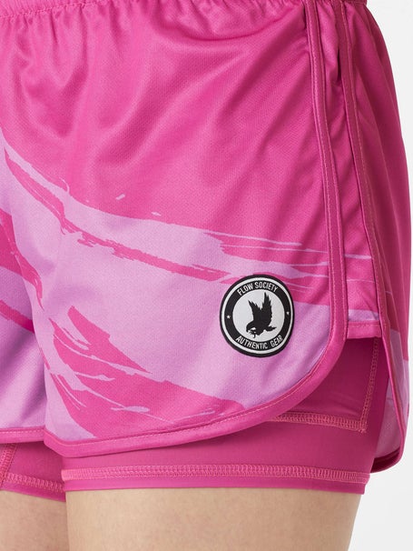 Flow Society Womens Enso Neon Pink 2-in-1 Short