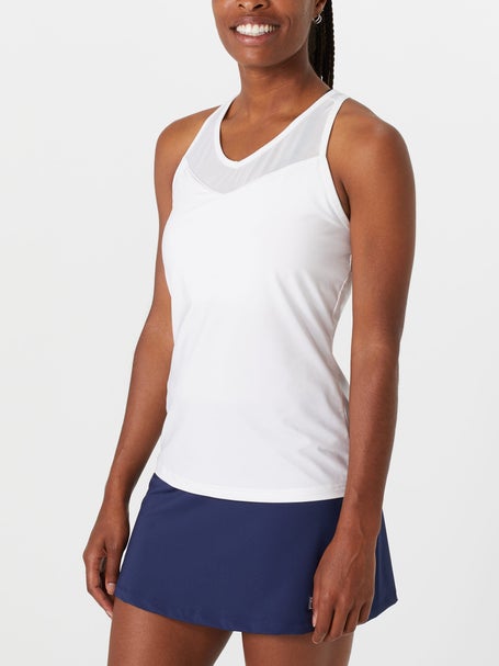 Fila Womens Essentials Racerback Mesh Tank - White