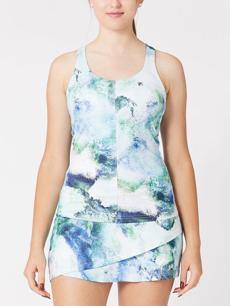 Fila Womens Deuce Court Print Racer Tank