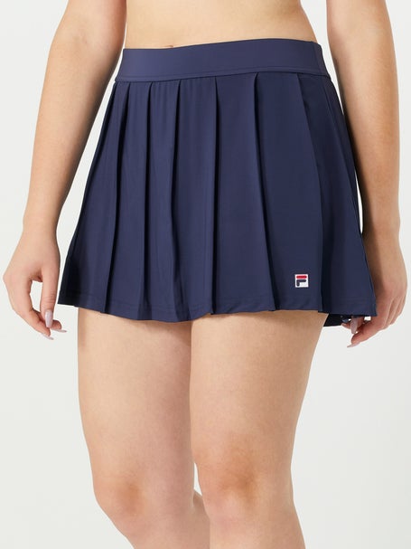 Fila Womens Essentials Woven Pleat Skirt - Navy
