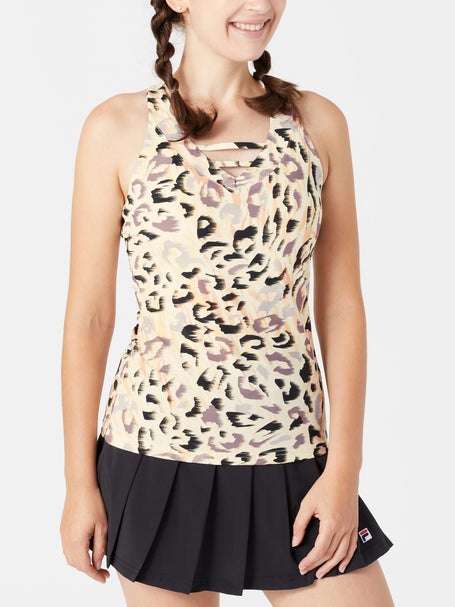 Fila Womens Print Essentials Court Tank - Animal