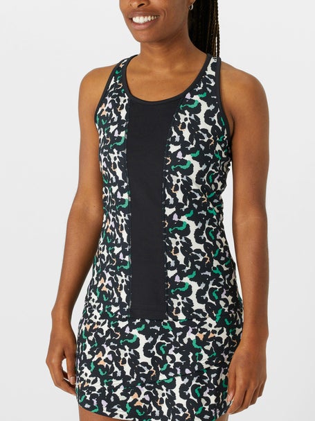 Fila Womens Pickleball Print Tank - Black Animal