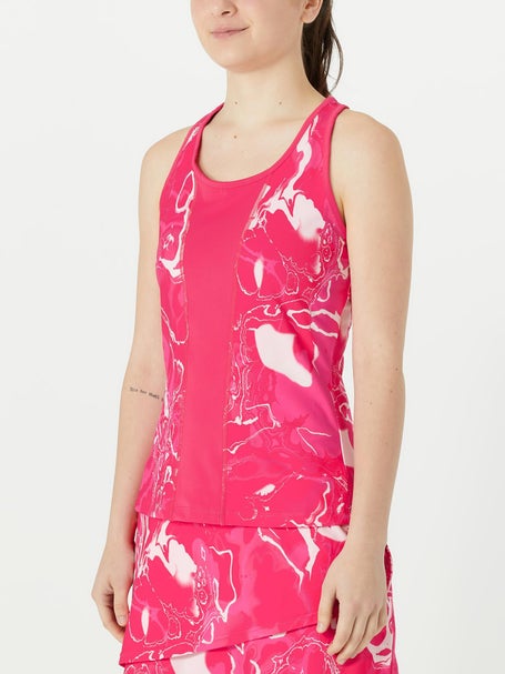 Fila Womens Pickleball Print Tank - Pink Marble