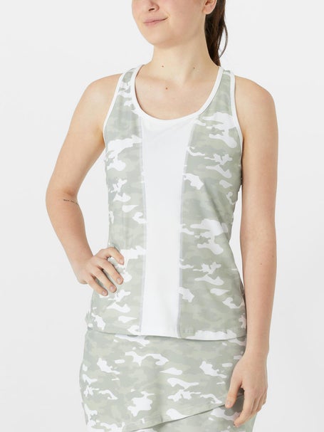 Fila Womens Pickleball Print Tank - White Camo