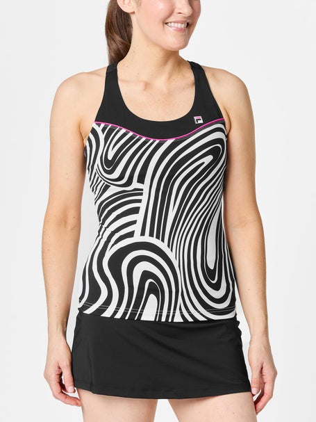 Fila Womens Tie Breaker Print Racerback Tank