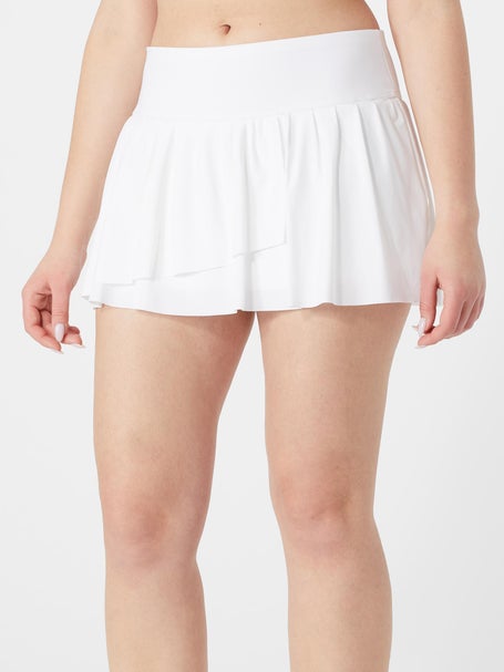 Fila Womens White Line Asymmetrical Skirt