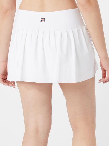 Fila Womens White Line Asymmetrical Skirt