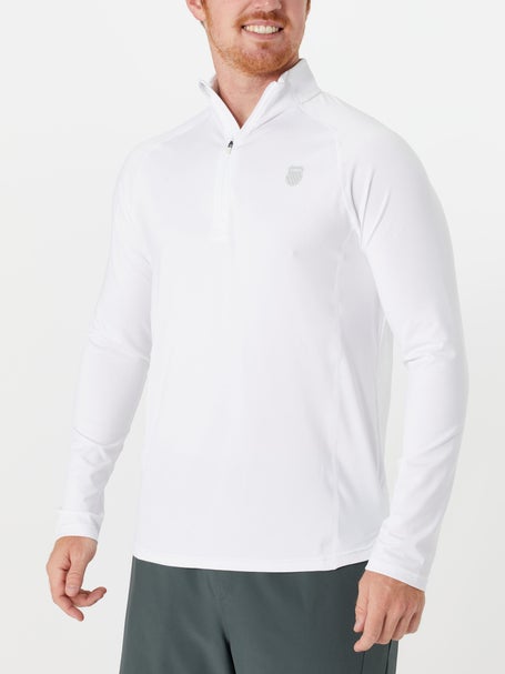 KSwiss Mens Core Swift 1/4 Zip LS - White