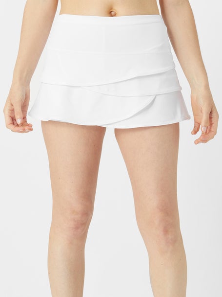 Lucky in Love Womens Core Scallop Skirt - White