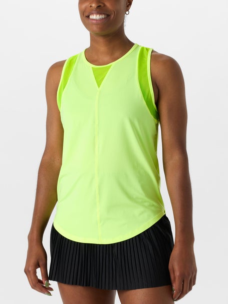 Lucky In Love Womens L-UV Chill Out Tank - Lemon