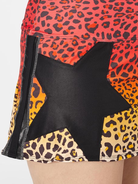 Lucky in Love Womens Leopard Star Skirt
