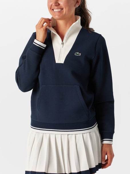 Lacoste Womens Spring Heritage Quarter Zip Pullover