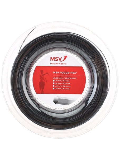 MSV Focus Hex 16L/1.23 String Reel Black - 660