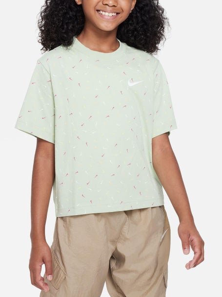 Nike Girls Winter Swoosh Print T-Shirt