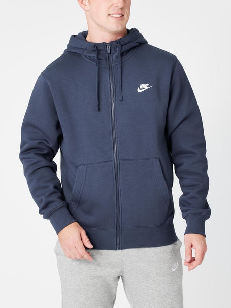 Nike Mens Core Club Zip Hoodie - Navy