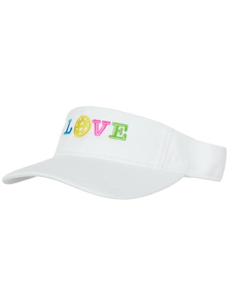 PB&Jelly Love Pickleball Visor White