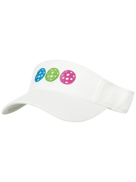 PB&Jelly Multi Color Pickleball Visor - White