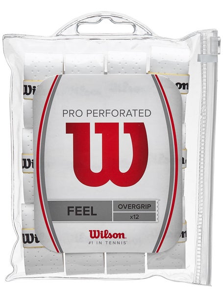 Wilson Pro Overgrip Perforated 12 Pack White