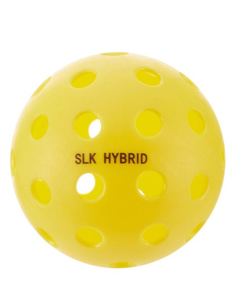 SLK Hybrid Indoor/Outdoor Pickleballs - Yellow