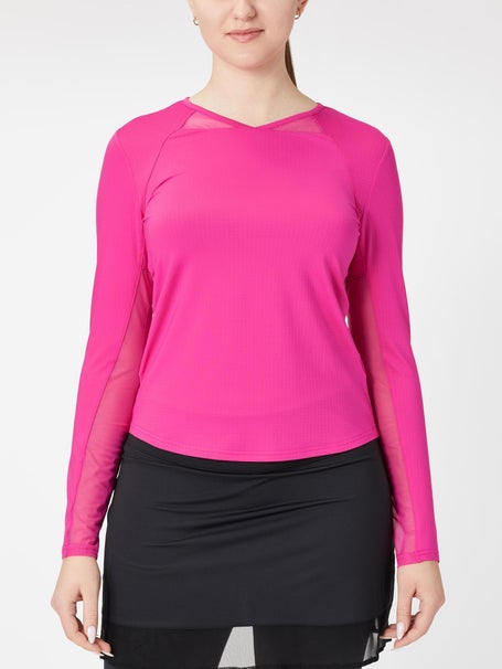 SanSoleil Womens SolTek Long Sleeve - Fuchsia