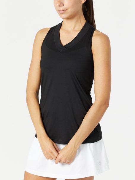 Sofibella Womens UV Racer Tank - Black