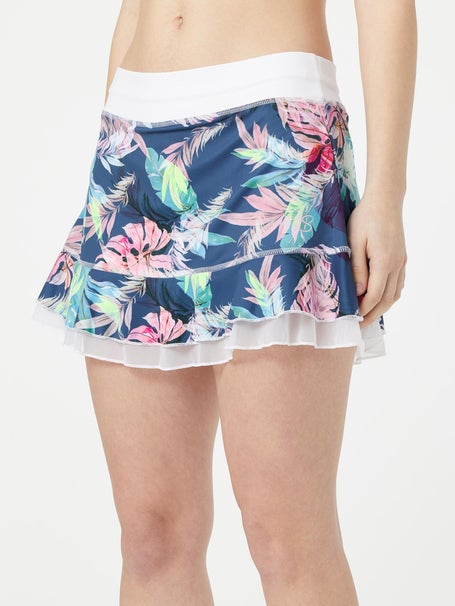 Sofibella Womens 13 UV Print Skirt - Monstera