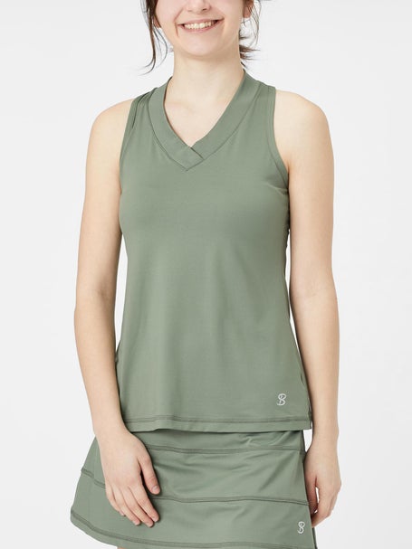 Sofibella Womens UV Racer Tank - Army