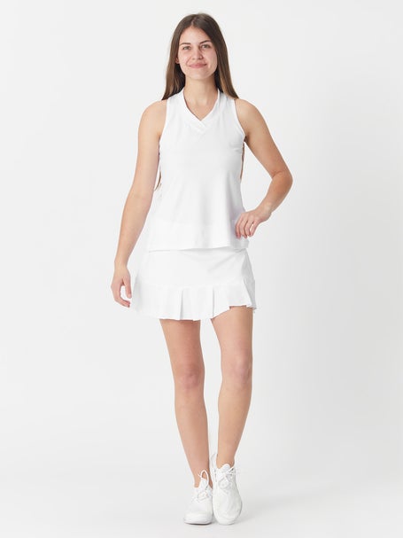 Sofibella Womens White Racquet 13 Skirt