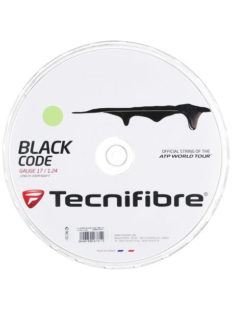 Tecnifibre Black Code 17/1.24 String Reel Lime - 660