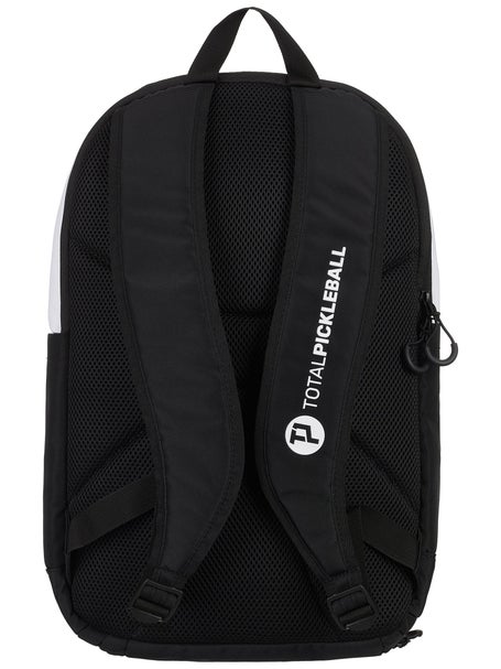 Total Pickleball Paddle Backpack Bag Black/White