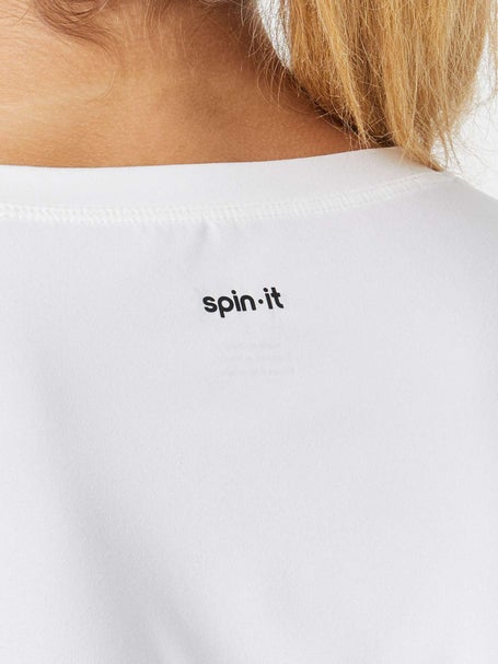 Spin-it Womens Summer Bijou Top - White